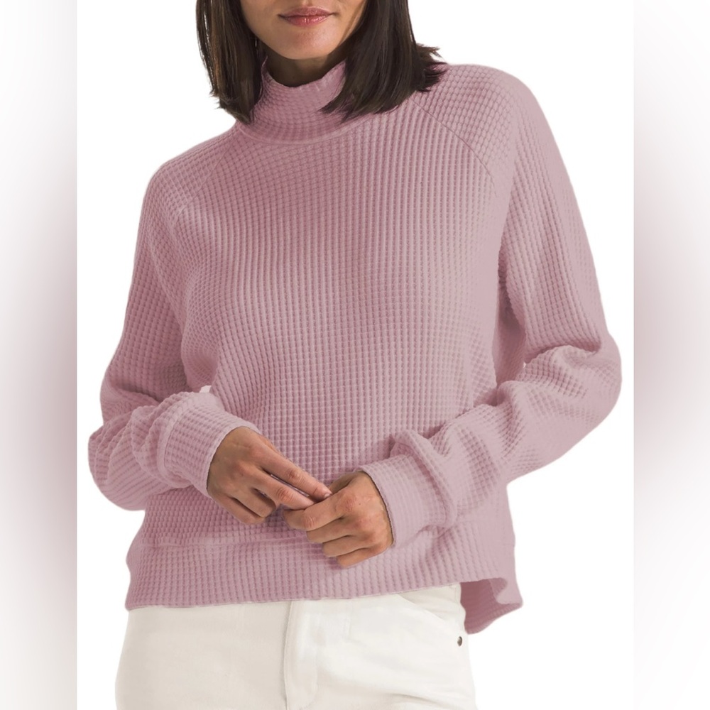 The North Face Mock Neck Long Sleeve Waffle Sweater. NWOT! Size XS.